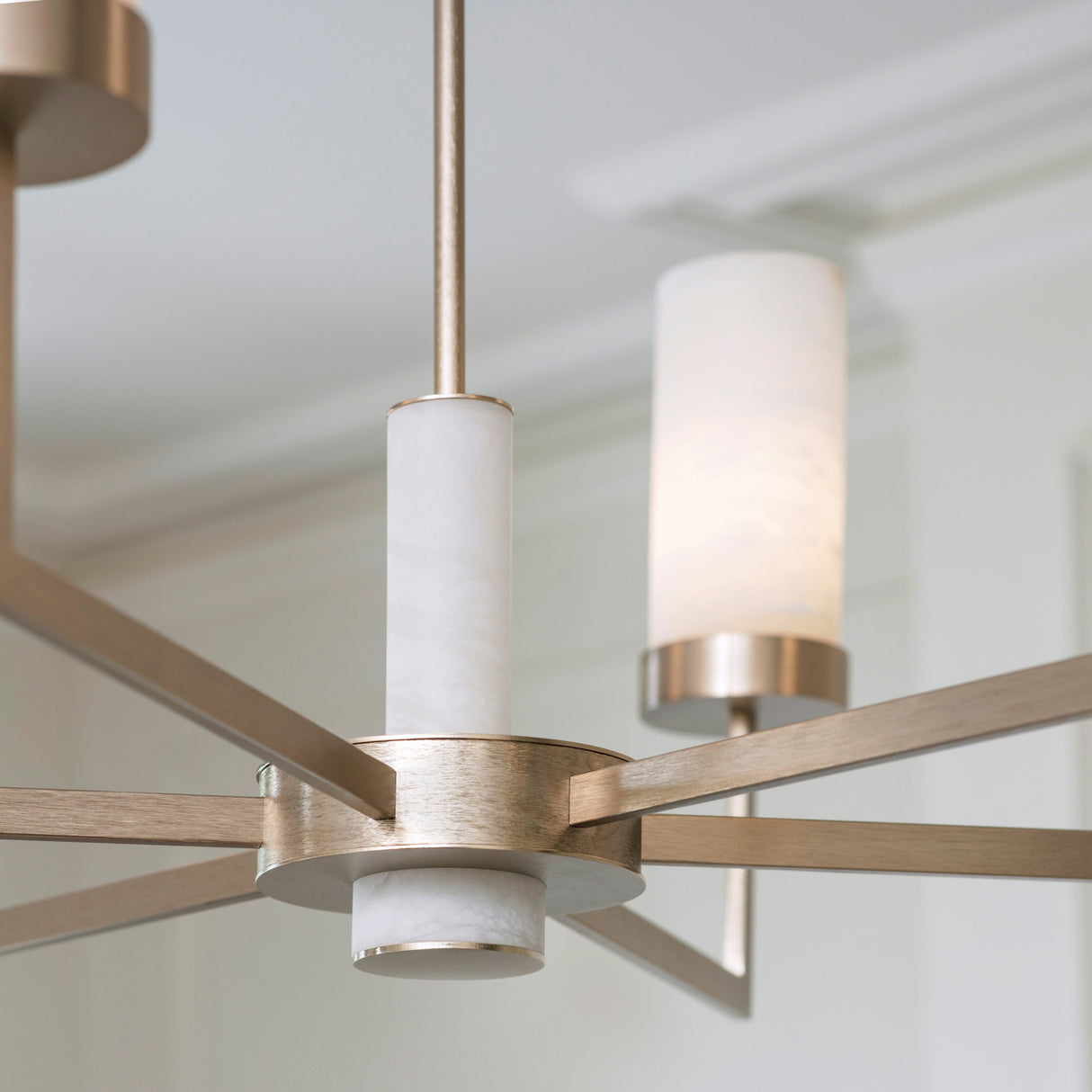 Compass Chandelier with Alabaster *