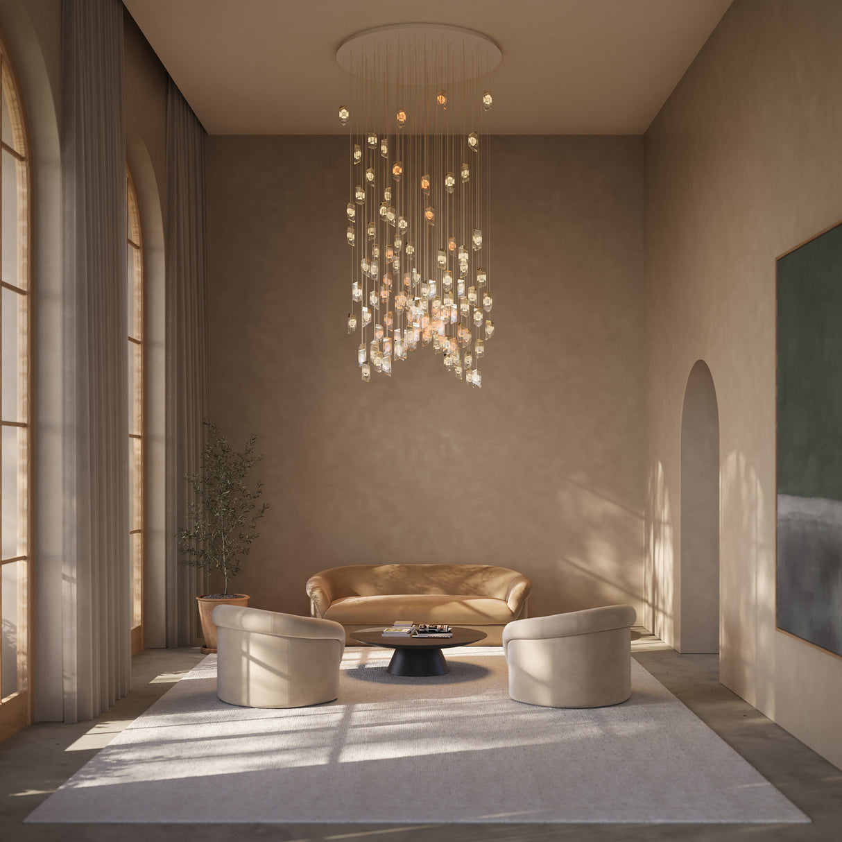 Crystalline · Clusters