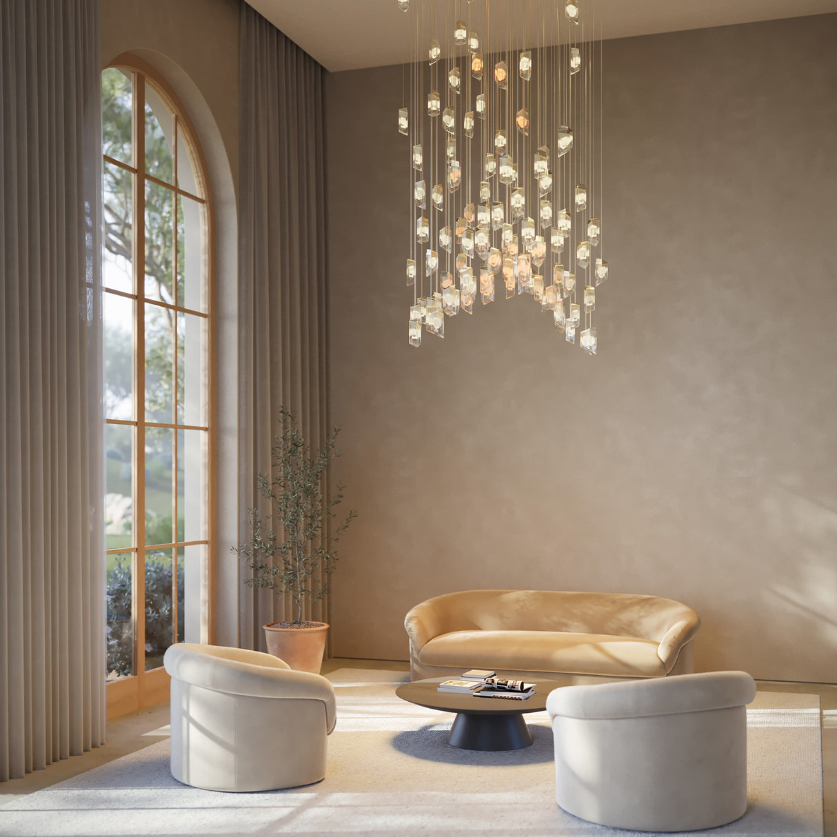 Crystalline · Clusters