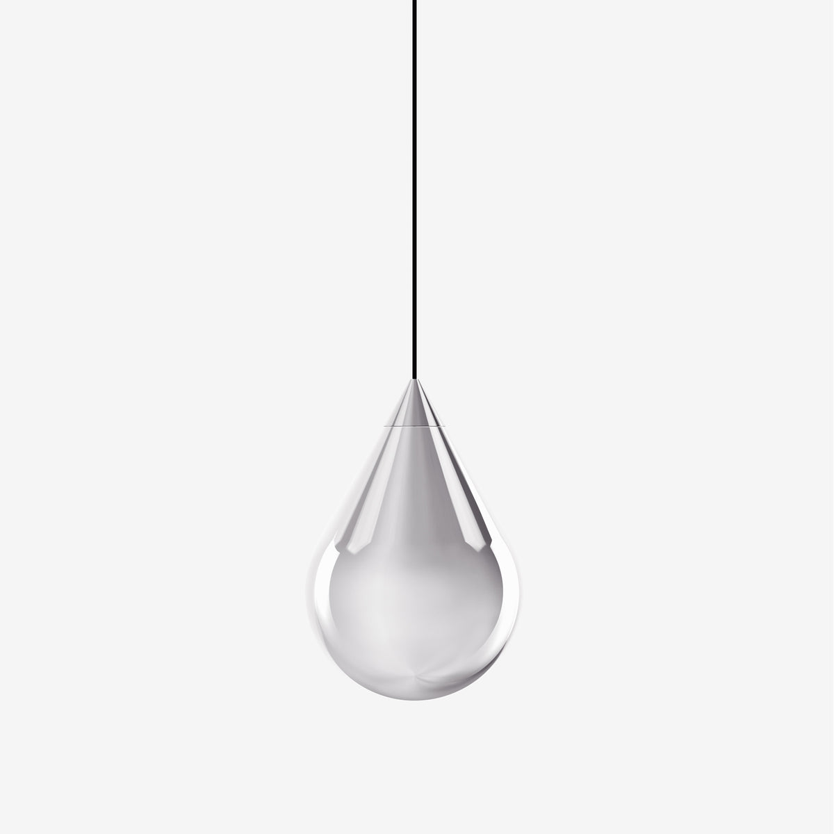 Flare Bead Silver Pendant
