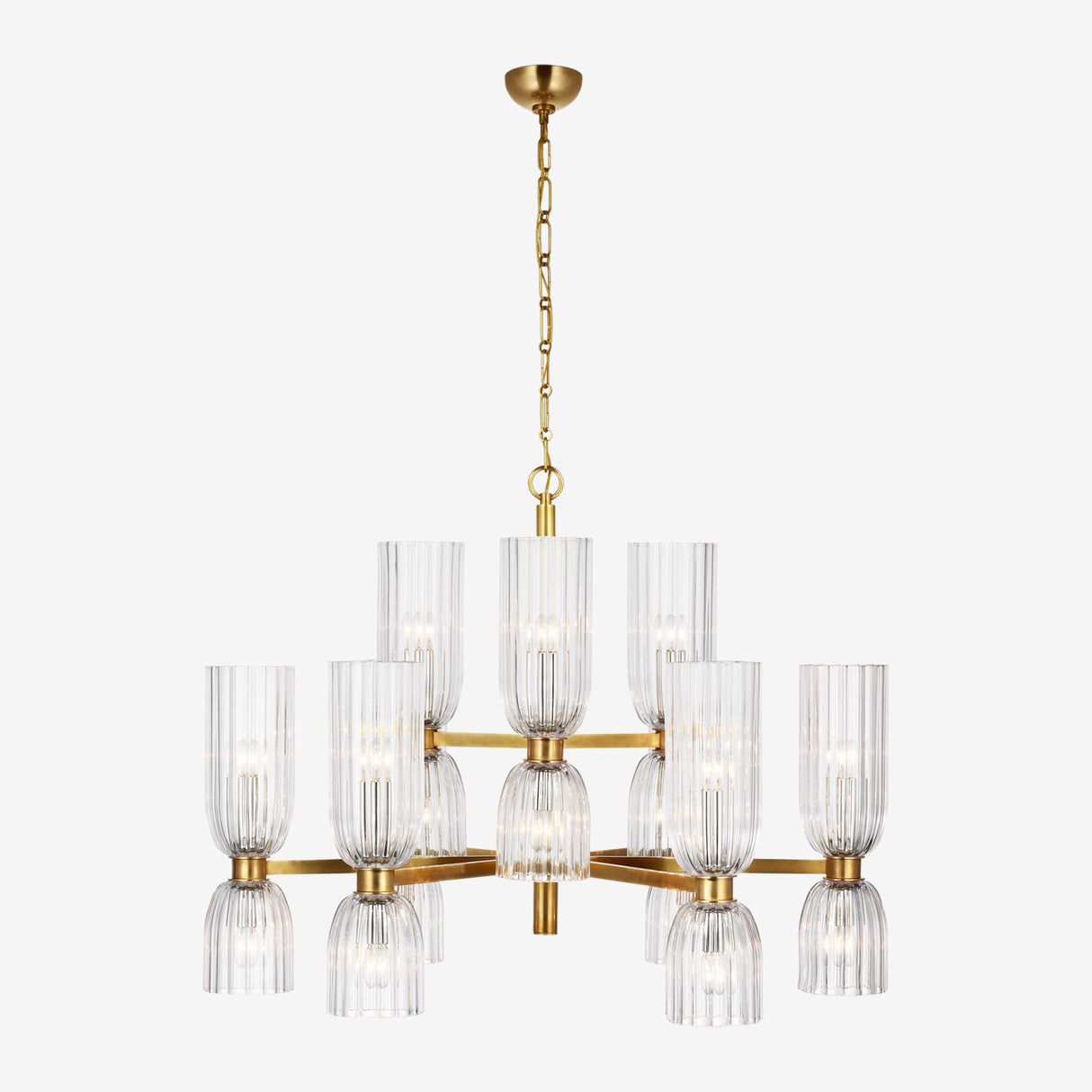 Asalea Medium Two-Tier Chandelier