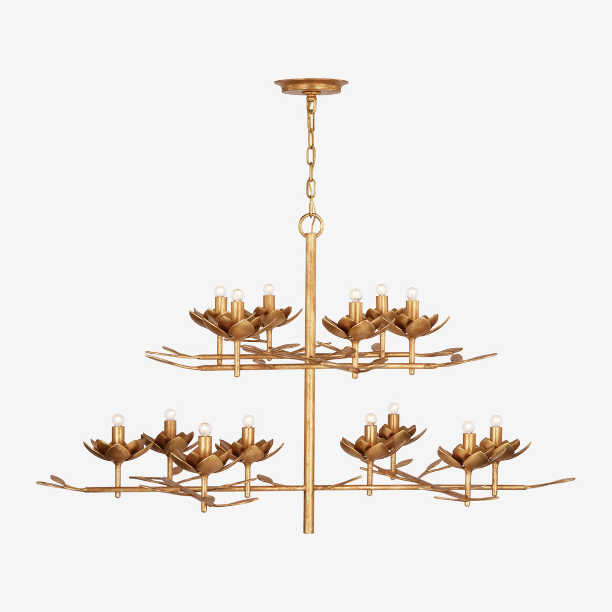 Clementine 53 Inch Tiered Chandelier