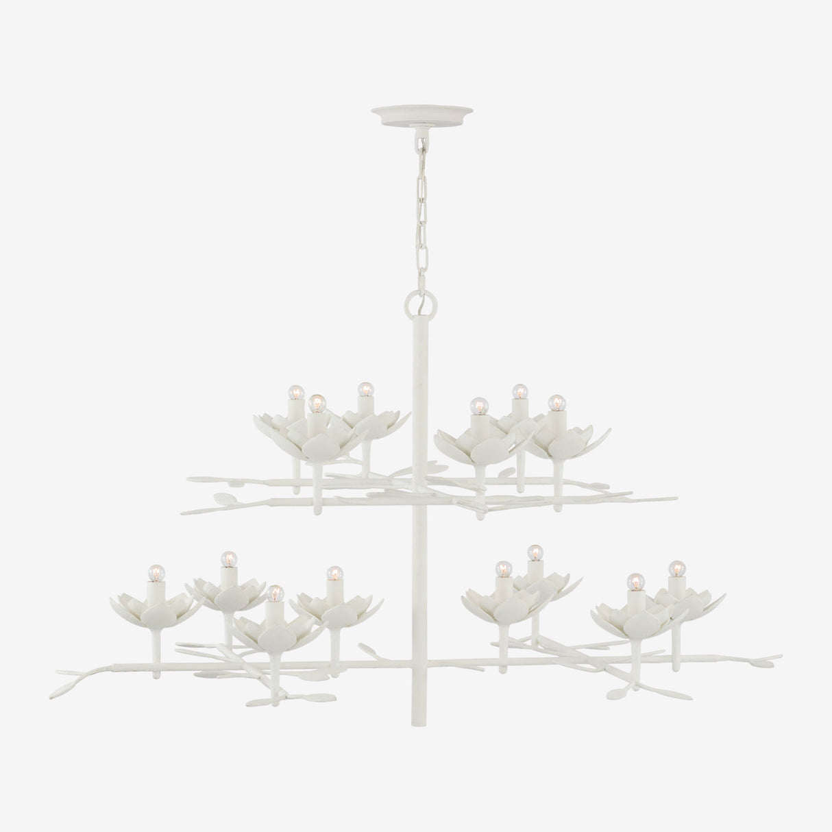 Clementine 53 Inch Tiered Chandelier