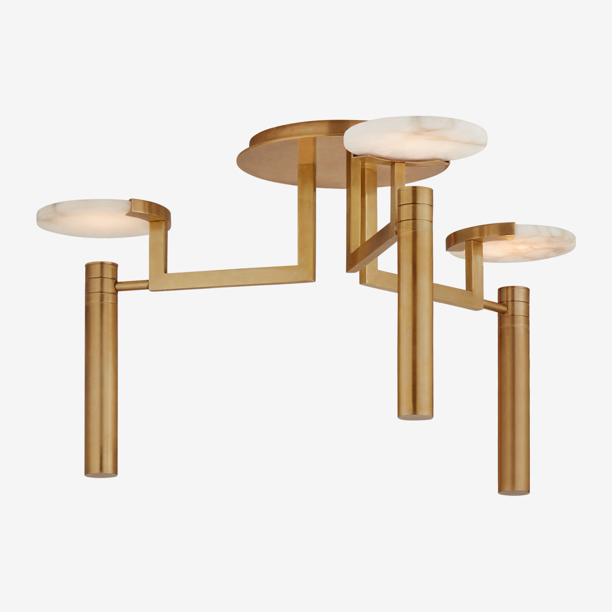 Melange Large Floating Disc Semi-Flush Chandelier