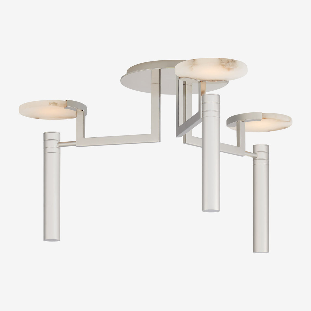 Melange Large Floating Disc Semi-Flush Chandelier