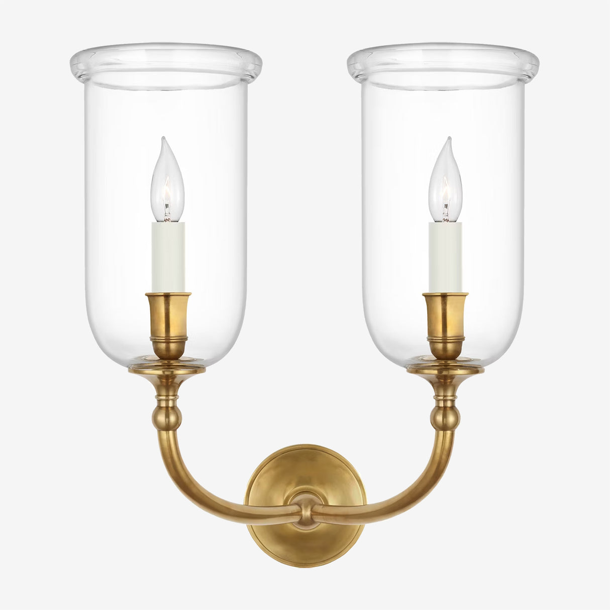 Embers Double Hurricane Sconce