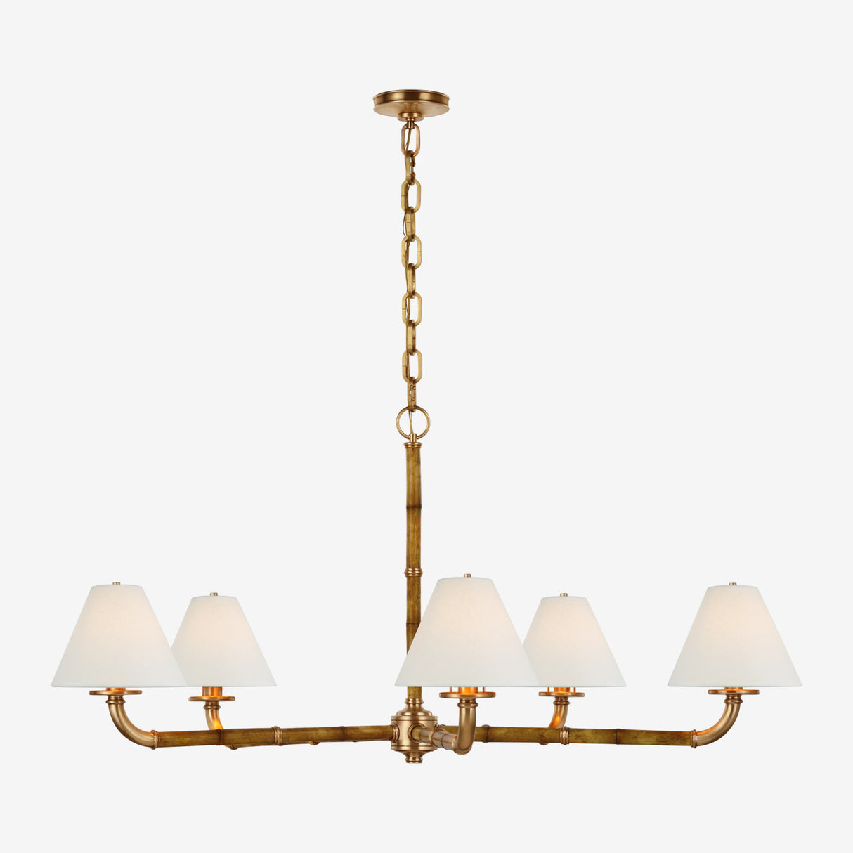 Dalfern Large Chandelier (Parchment Shades)