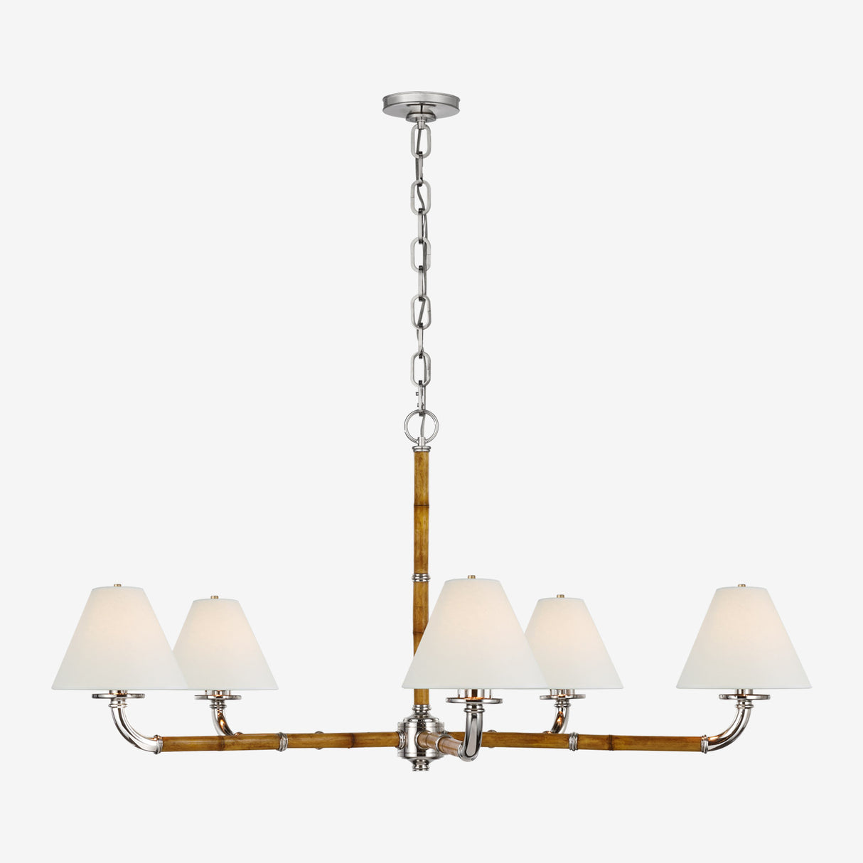 Dalfern Large Chandelier (Parchment Shades)