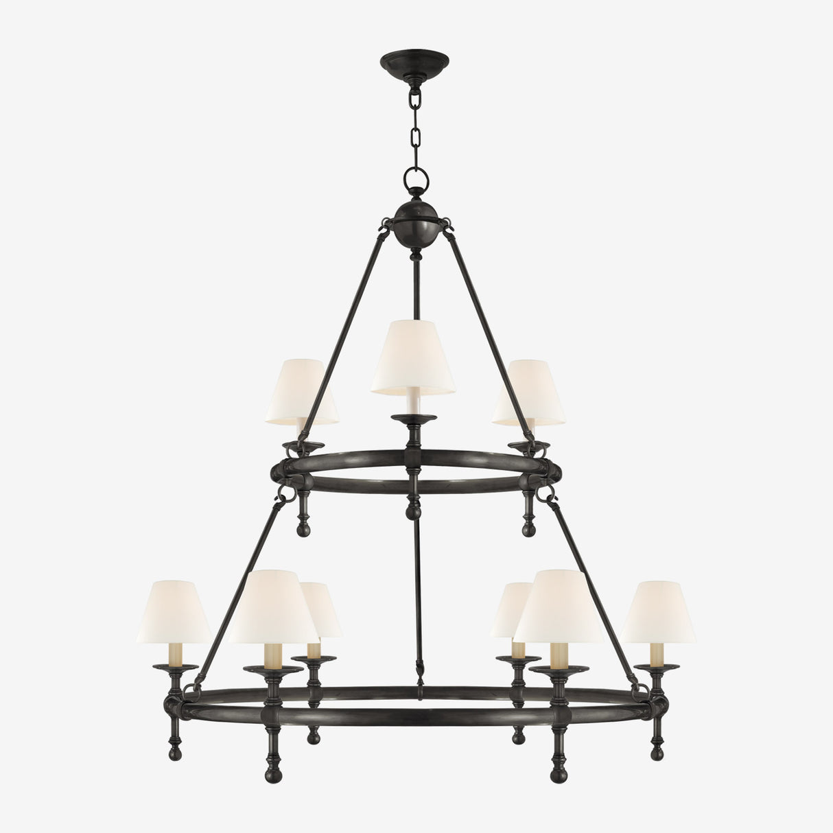 Classic Ring Two-Tier Chandelier