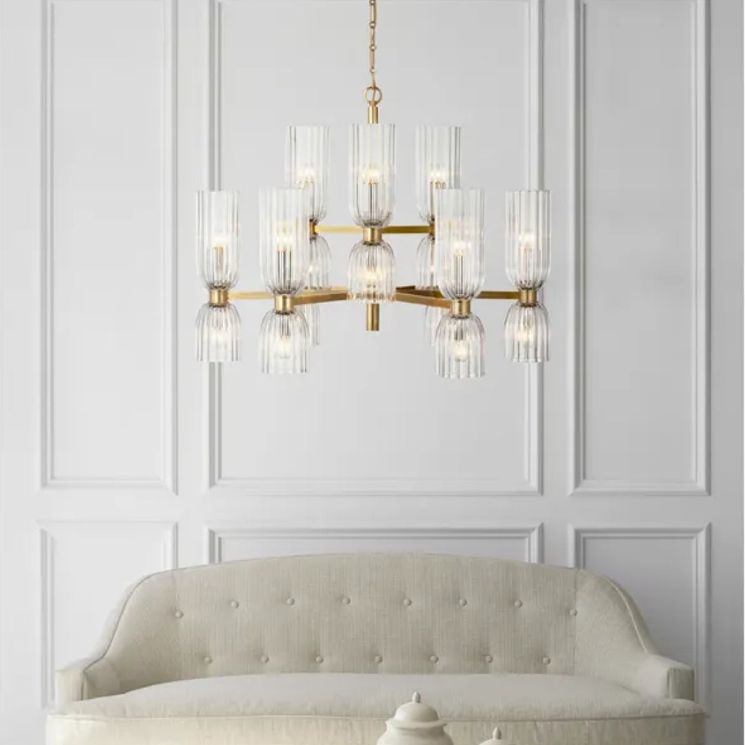 Asalea Medium Two-Tier Chandelier