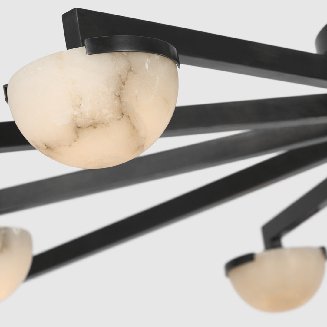 Pedra Grande Staggered Arm Flush Mount