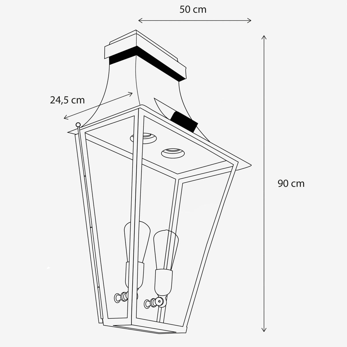Gracieuze Wall Lantern - Grand