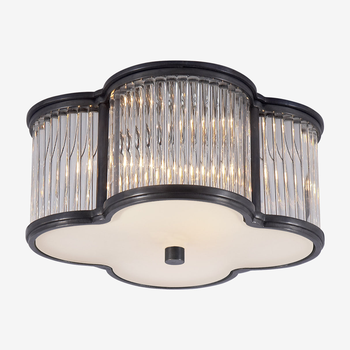 Basil Flush Mount (Clear Glass Feature)