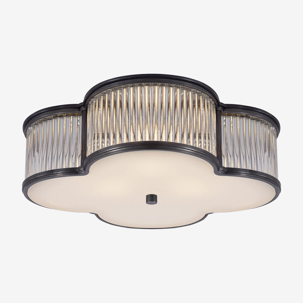 Basil Flush Mount (Clear Glass Feature)