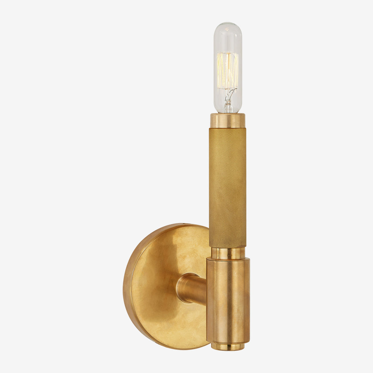 Barrett Small Single Knurled Sconce