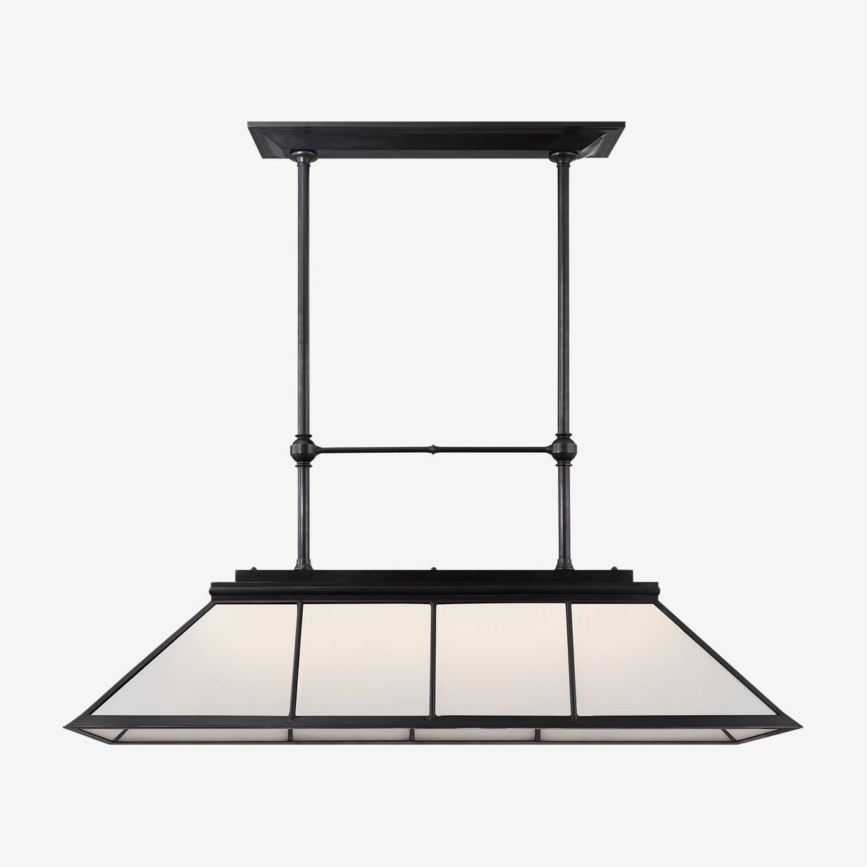 Rivington Large Billiard Chandelier (White Glass)