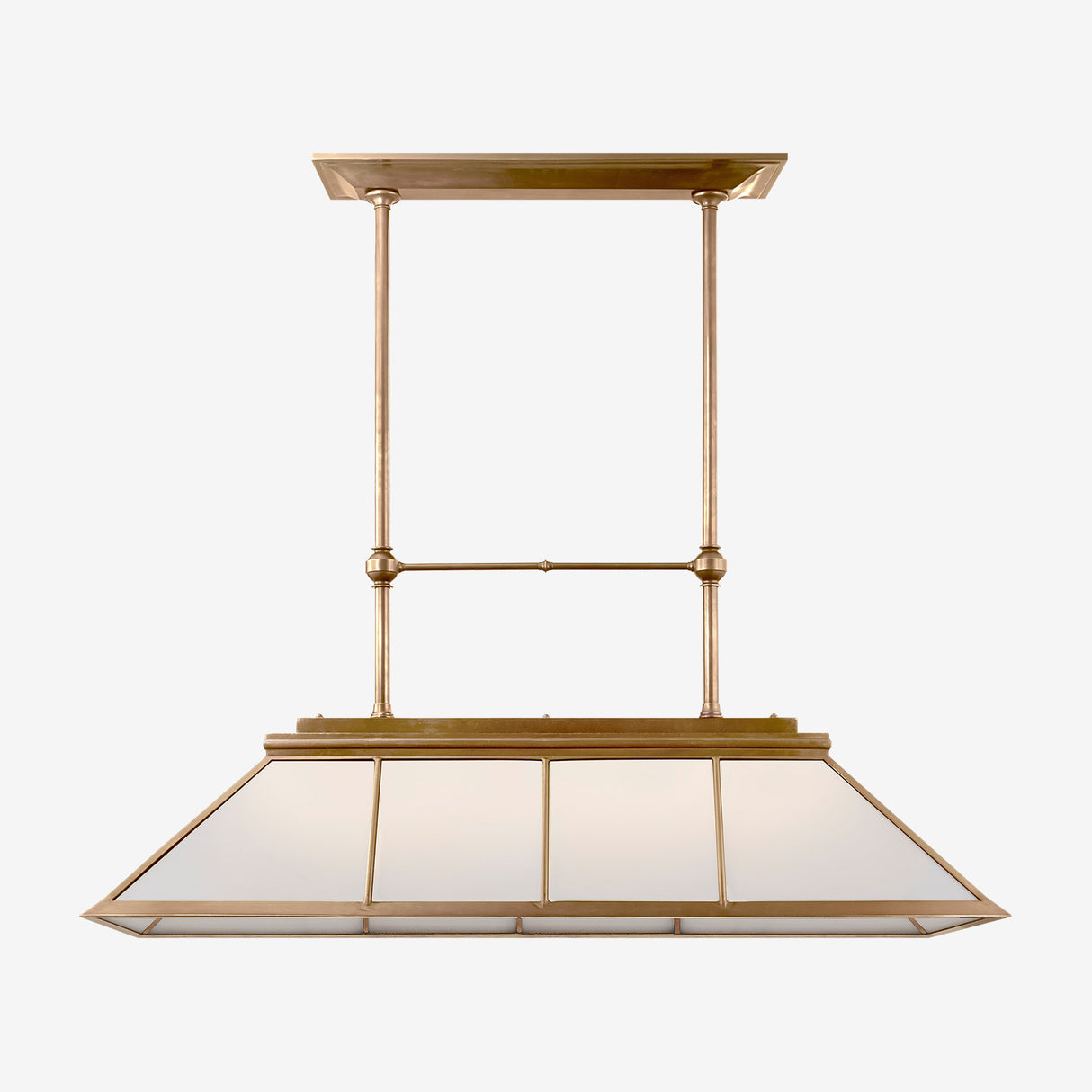 Rivington Large Billiard Chandelier (White Glass)