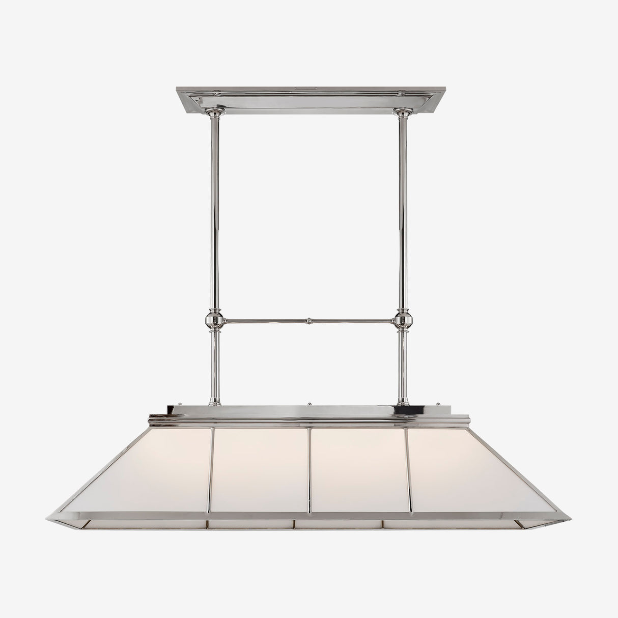 Rivington Large Billiard Chandelier (White Glass)