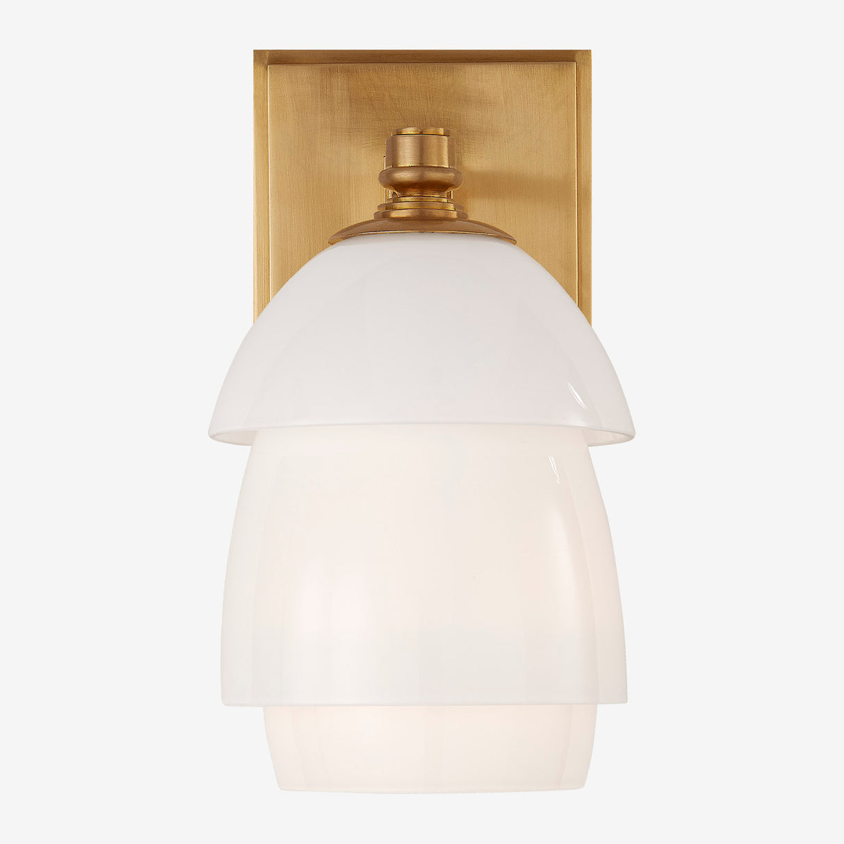 Whitman Sconce with White Glass