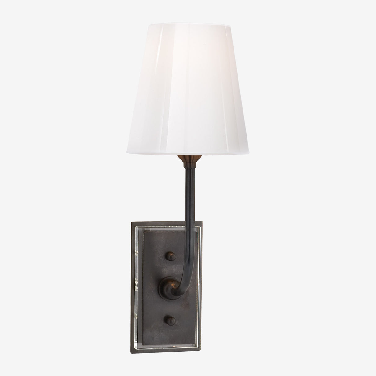 Hulton Sconce with White Glass