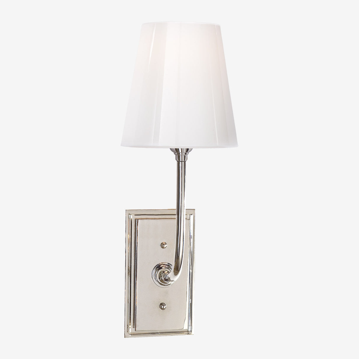 Hulton Sconce with White Glass