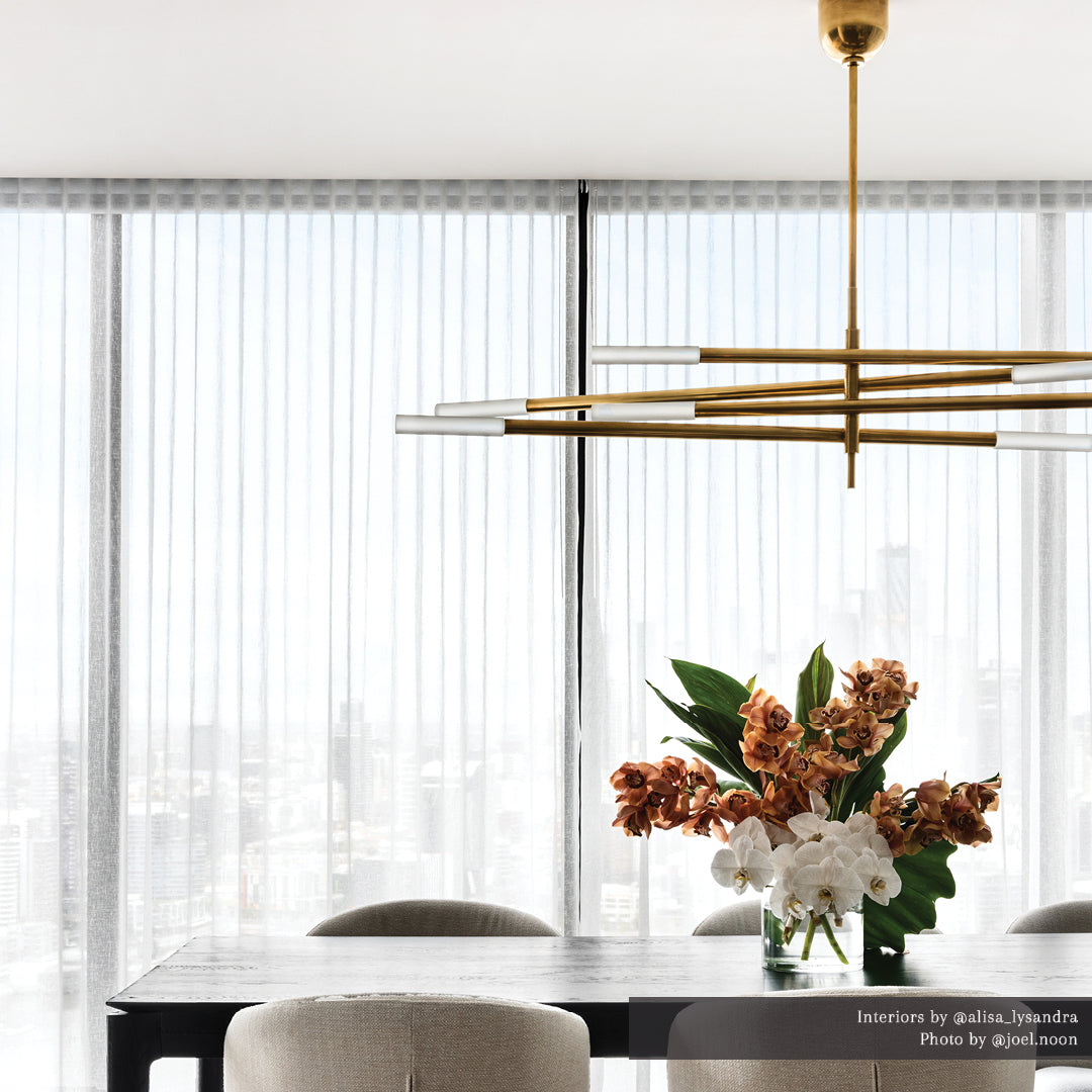 Rousseau Grande Eight Light Articulating Chandelier