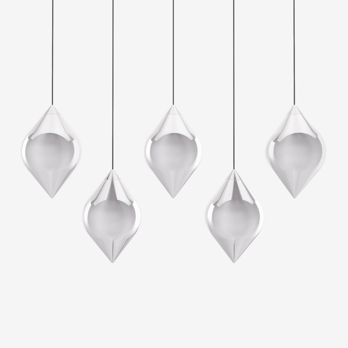 Flare Top Silver Pendant