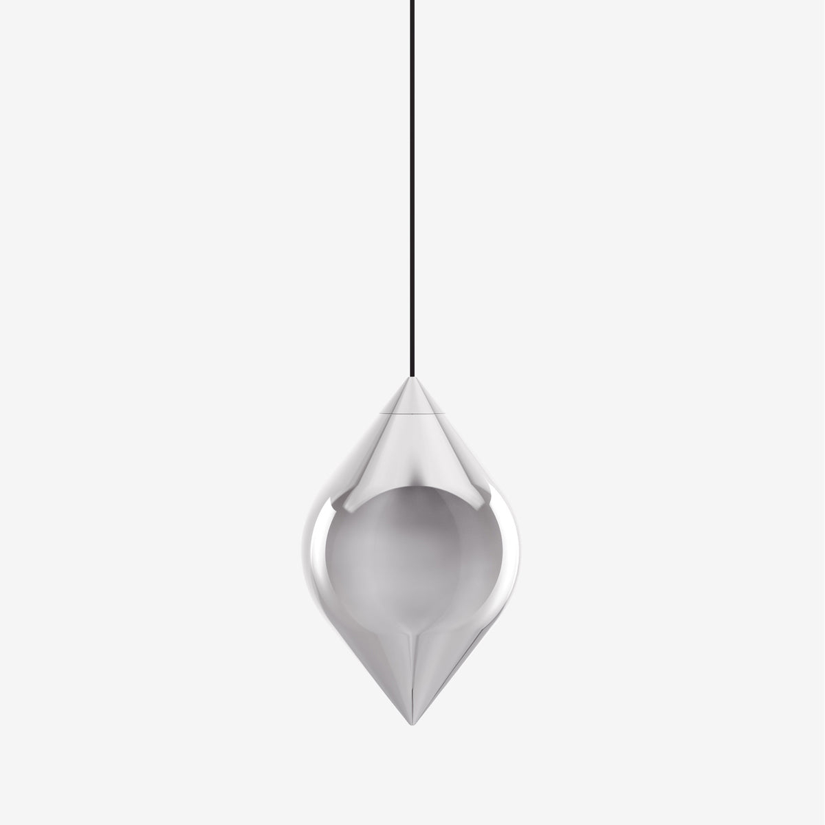 Flare Top Silver Pendant