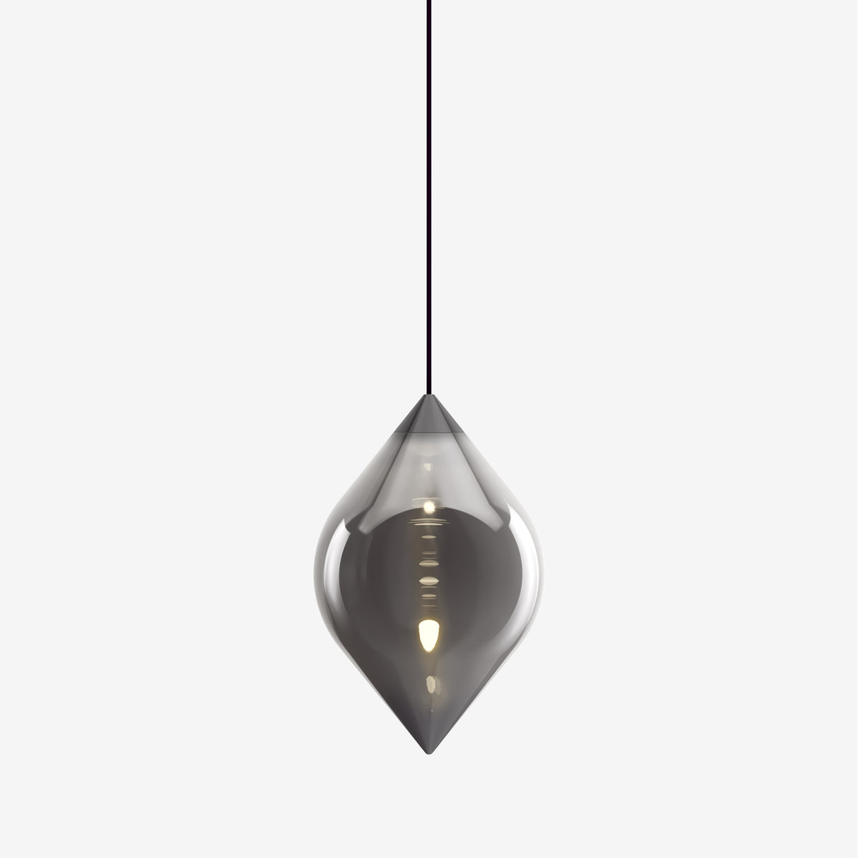 Flare Top Silver Pendant
