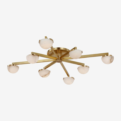 Pedra Large Staggered Arm Flush Mount