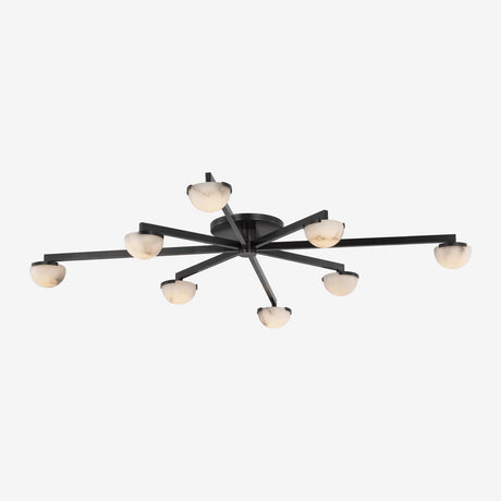 Pedra Extra Large Staggered Arm Flush Mount