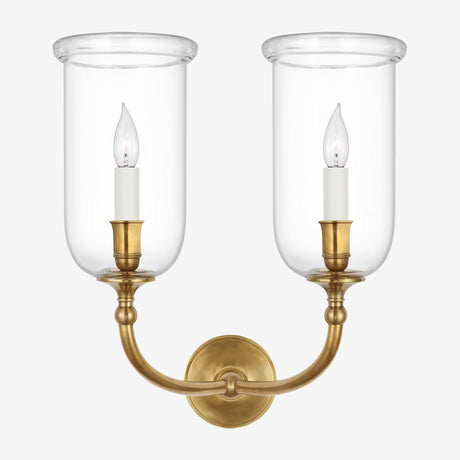 Embers Double Hurricane Sconce