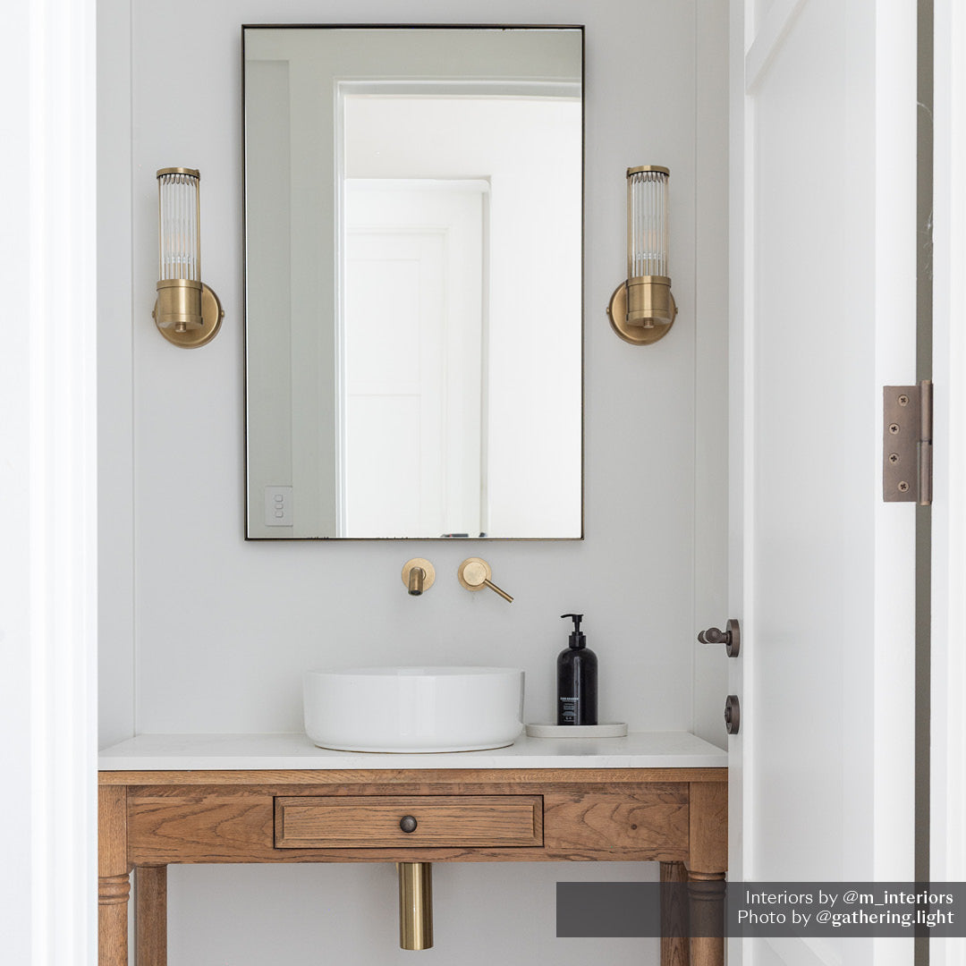 Single light store sconce bathroom