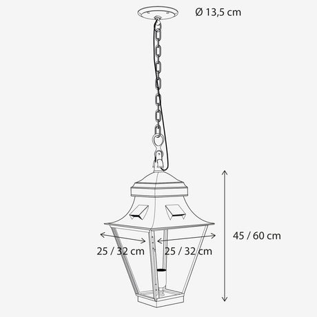 Gracieuze Hanging Lantern - Small & Normal