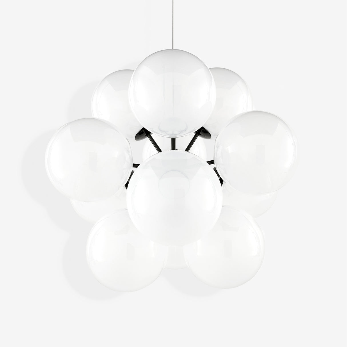 Globe Burst Chandelier Opalescent