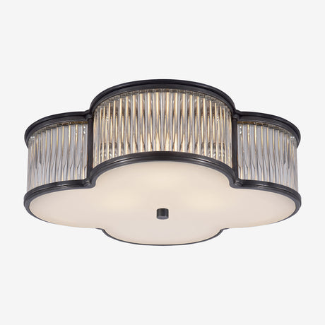 Basil Flush Mount (Clear Glass Feature)