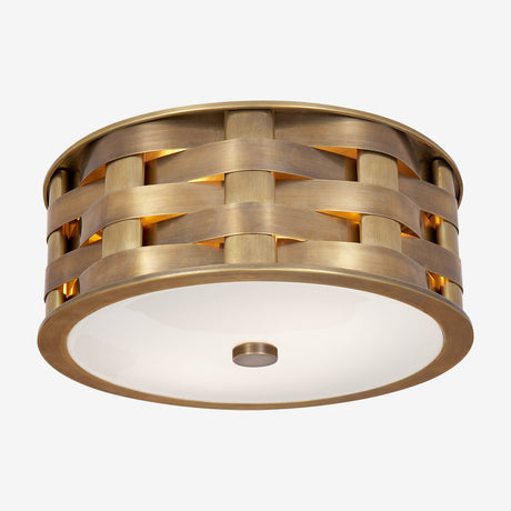 Ella Small Woven Flush Mount