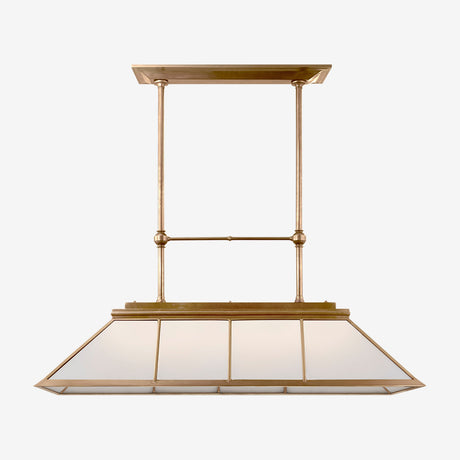 Rivington Large Billiard Chandelier (White Glass)