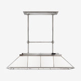 Rivington Large Billiard Chandelier (Clear Ribbed Glass)