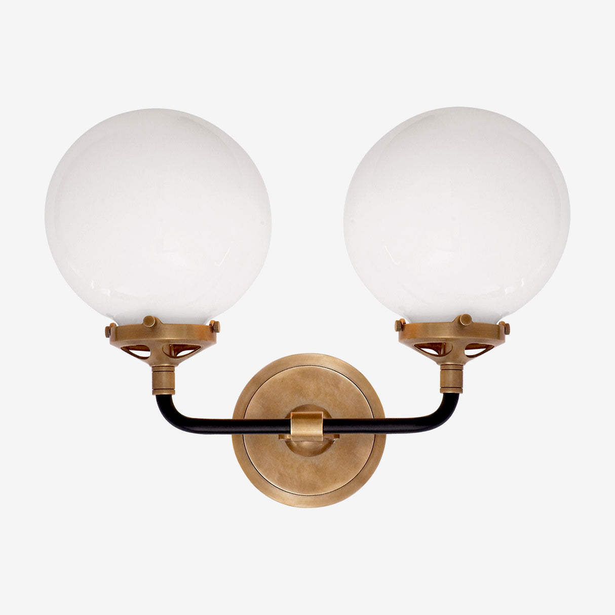 Bistro Double Light Curved Sconce
