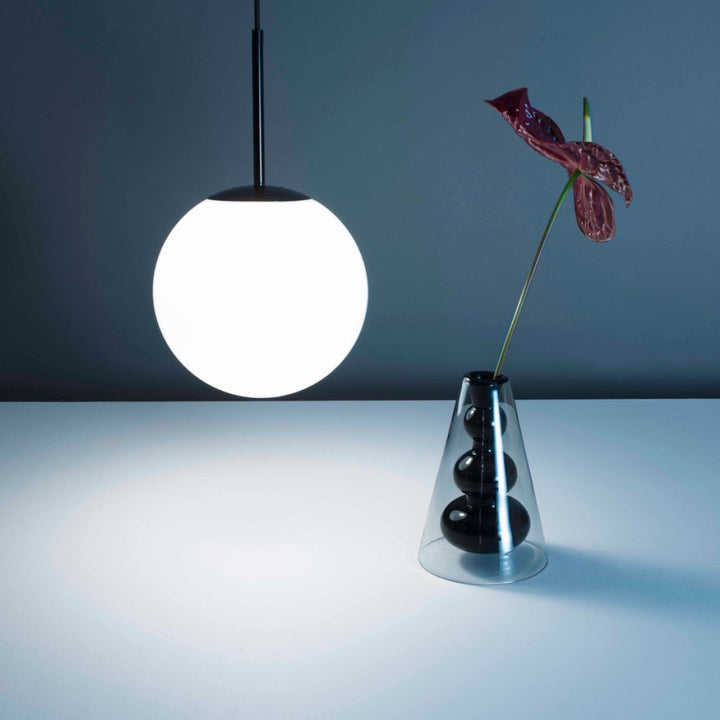 Blue globe pendant light deals